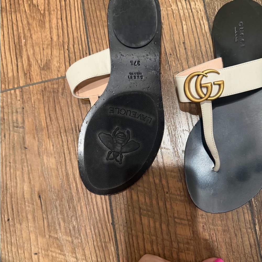 3 pairs summer Gucci women’s shoe haul all authentic, size 7.5. Bundle - Picture 2 of 7